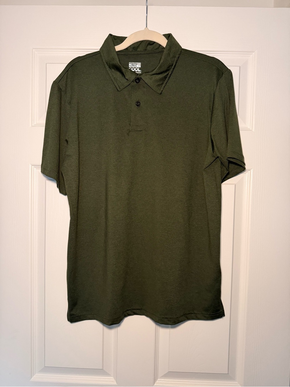 32 Degrees Olive Polo Shirt - Dark Olive Green